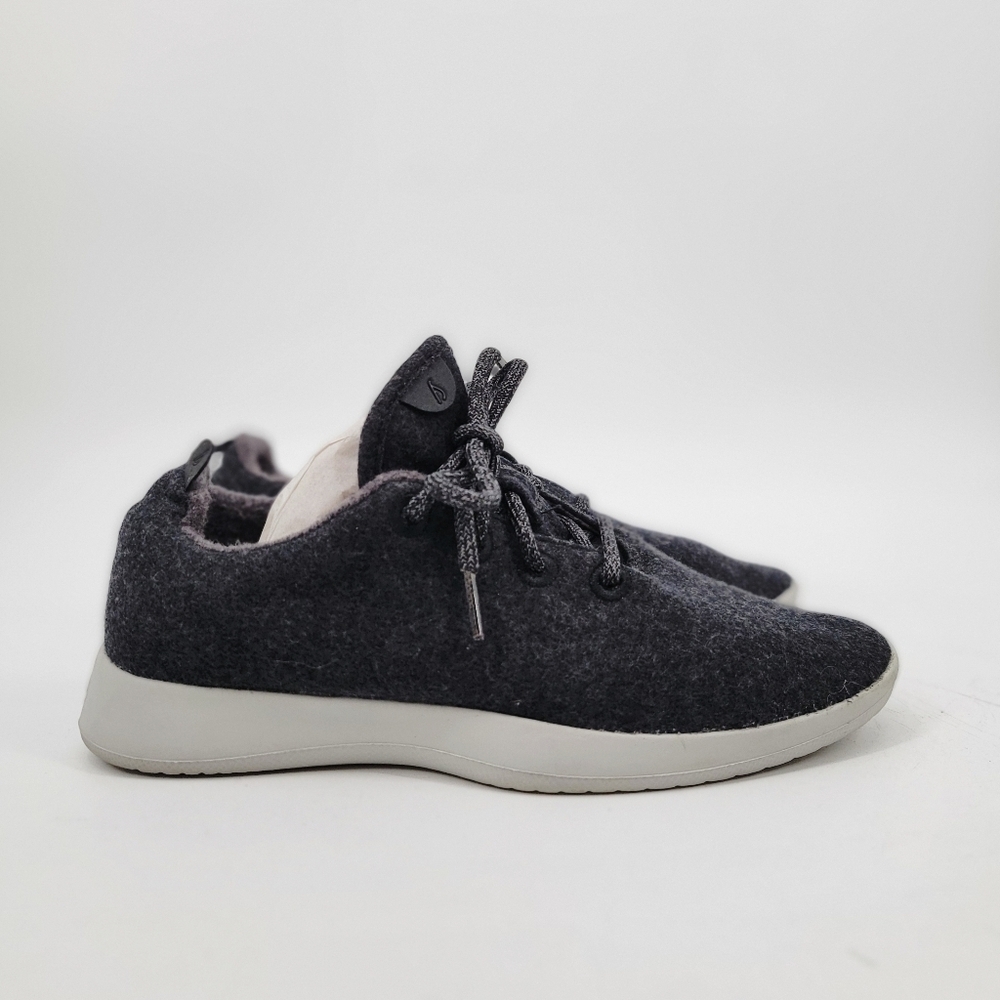 Allbirds Wool Runners Women's Size 9 Charcoal Gray Black Merino Wool Minimalist